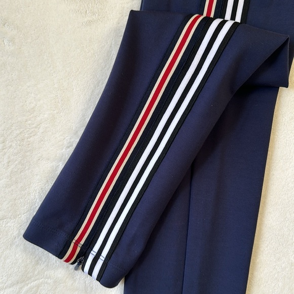 BCBGMAXAZRIA Womens Leggings Retro Stripe Size Small in Navy - Picture 6 of 12